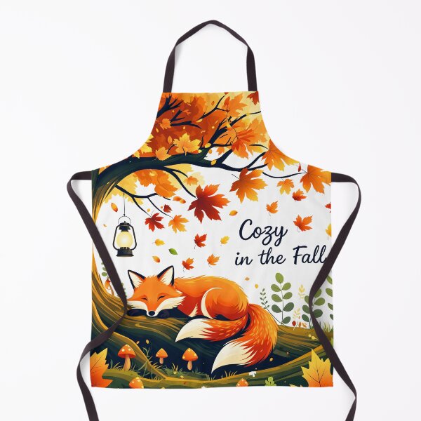 Item preview, Cozy Autumn Fox Illustration – Fall Forest Woodland Vibes Art designed and sold by CreativeVisionsHub.