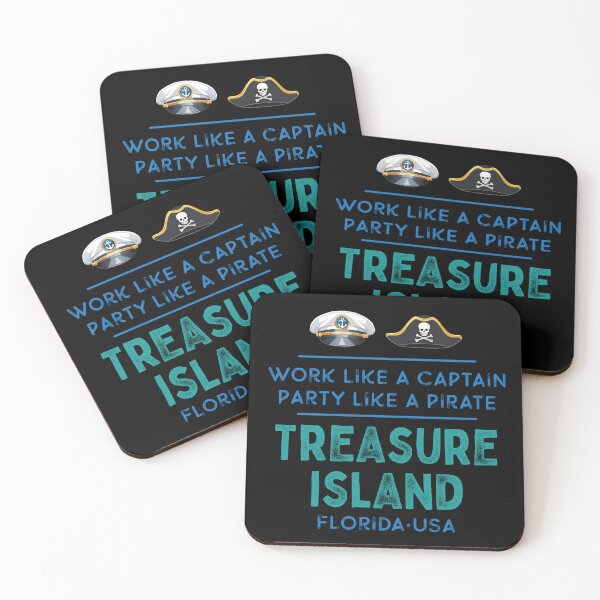 Item preview, Treasure Island Florida Captain, Pirate Design designed and sold by Futurebeachbum.
