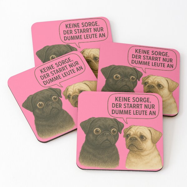 Item preview, “The Pug with the Look – Cheeky Dog Design” designed and sold by MitMopsundHerz Rosinchens_Welt.