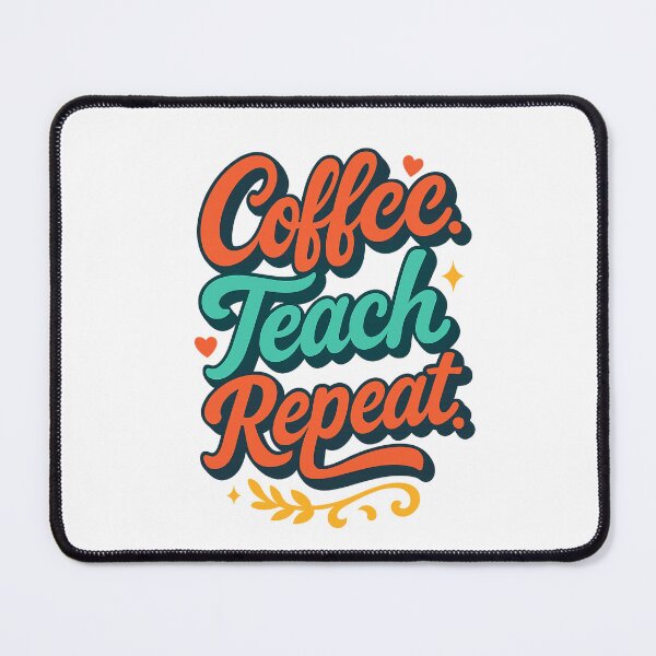 Item preview, Coffee, Teach, Repeat | Graphic Teacher Crewneck  designed and sold by skkyfaithArtz.