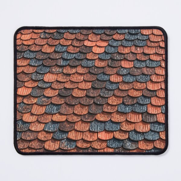 Item preview, Textured Roof with Red and Blue Shingles designed and sold by Rostislav Bouda.