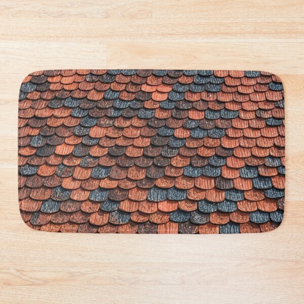 Item preview, Textured Roof with Red and Blue Shingles designed and sold by Rostislav Bouda.