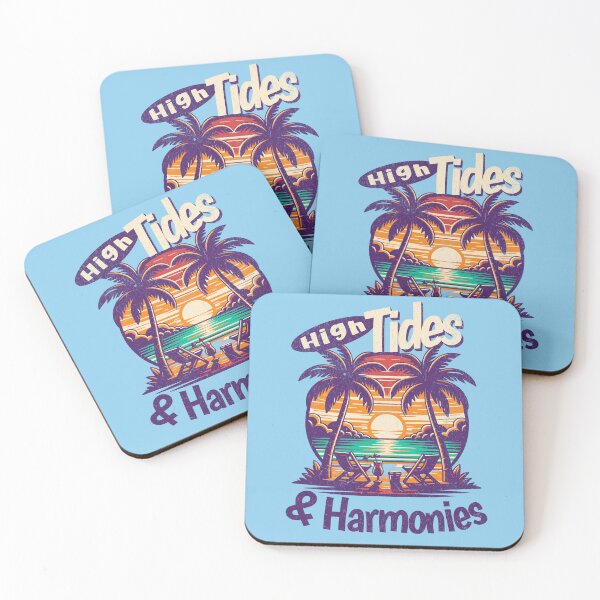 Item preview, High Tides and Harmonies Yacht Rock Sunset Tropical Lounge designed and sold by chrisrivait.