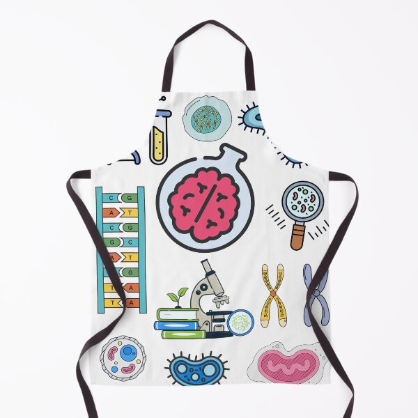 Item preview, Back to School Science Lab Biology Icons – DNA, Cells & Microscope Design designed and sold by ElixirCraft.