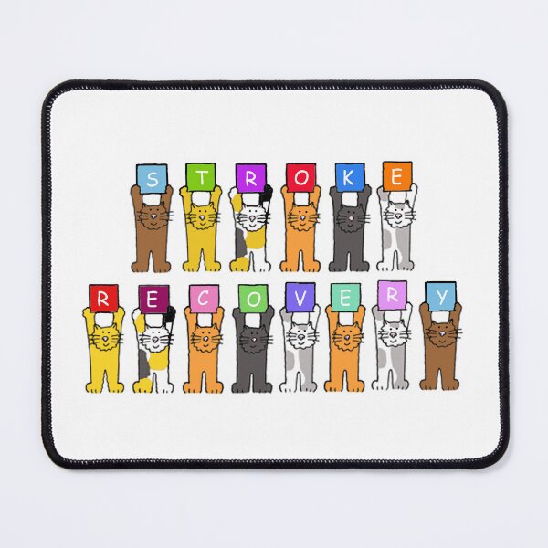 Item preview, Stroke Recovery Cartoon Cats Holding Up Letters designed and sold by KateTaylor.