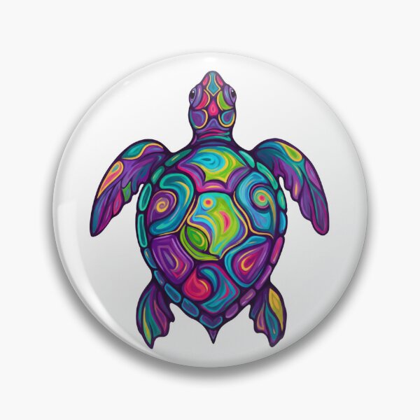 Artikelvorschau, Vibrant Abstract Sea Turtle entworfen und verkauft von SportKI.
