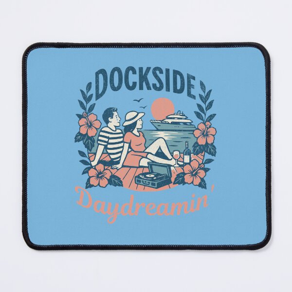 Item preview, Dockside Daydreamin Yacht Rock Cruise Sunset Retro Vibes designed and sold by chrisrivait.