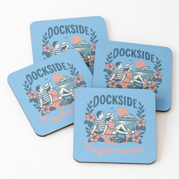 Item preview, Dockside Daydreamin Yacht Rock Cruise Sunset Retro Vibes designed and sold by chrisrivait.