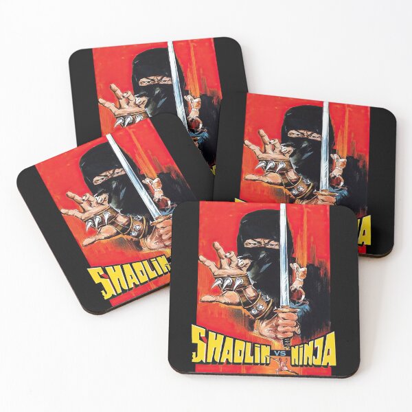 Item preview, Shaolin Fighters vs Ninja Retro Kung Fu designed and sold by Retr0Tshirts.