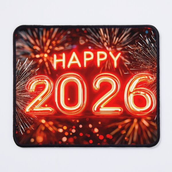 Item preview, Happy 2026 with fireworks background designed and sold by Mar-Bom.