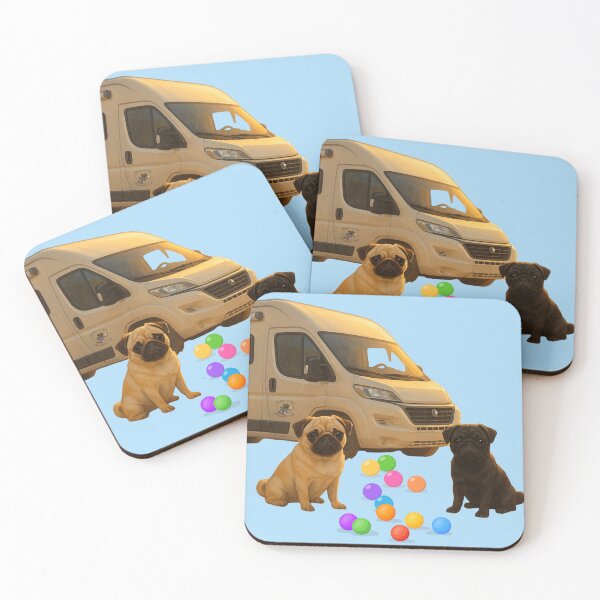 Item preview, With Pug and Heart – Adventures in the Pugmobile designed and sold by MitMopsundHerz Rosinchens_Welt.