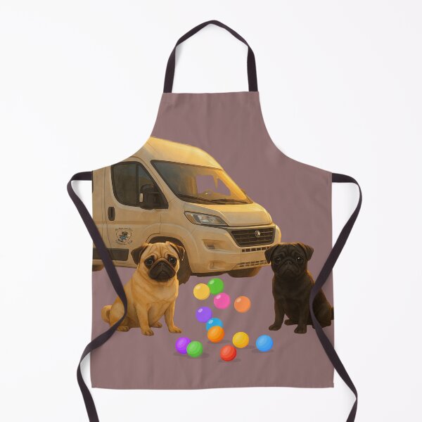 Item preview, With Pug and Heart – Adventures in the Pugmobile designed and sold by MitMopsundHerz Rosinchens_Welt.