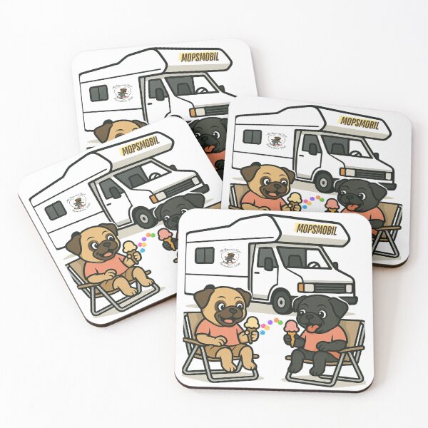 Item preview, With Pug and Heart – Summer, Ice Cream & Freedom designed and sold by MitMopsundHerz Rosinchens_Welt.