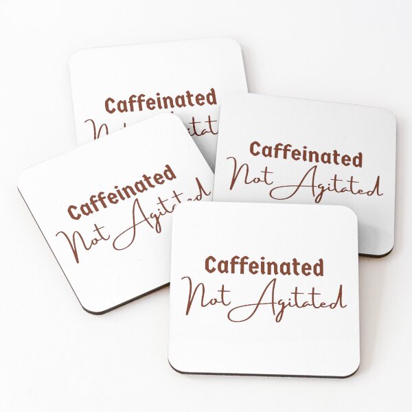 Item preview, Caffeinated, Not Agitated - A Stoic Take on Coffee and Calm designed and sold by LexaArtworks.