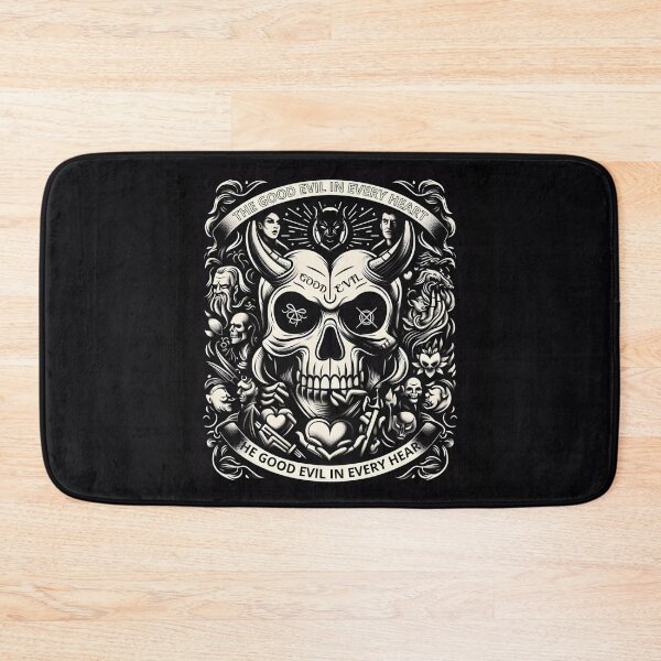 Item preview, Gothic Demon Skull Faces Hearts Struggle designed and sold by Voodoo Store Paranormal Collections.