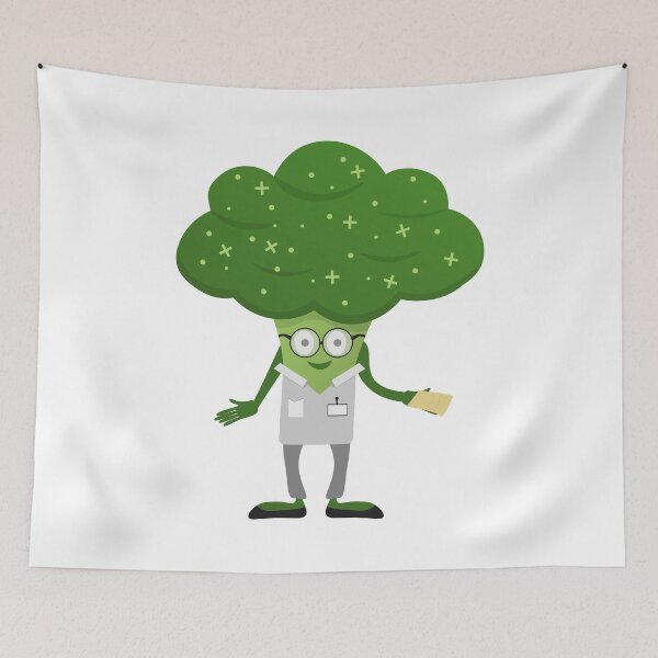 Item preview, Broccoli Character as a Scientist designed and sold by rymarenko.
