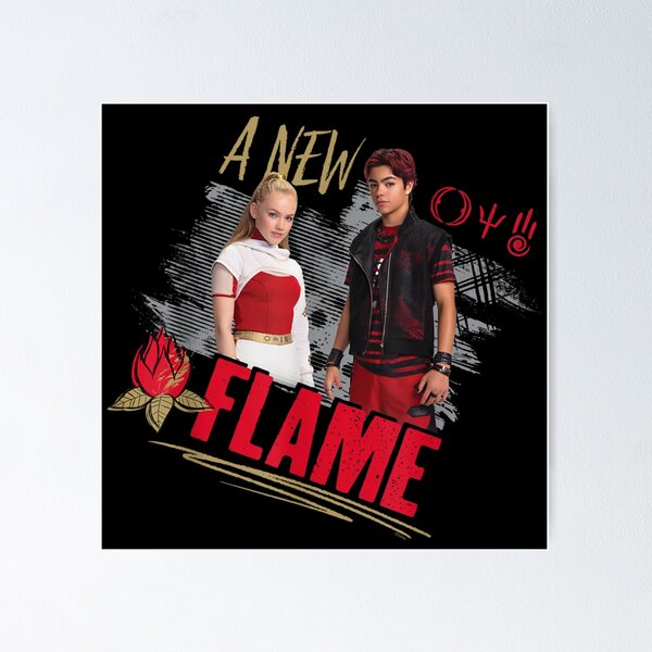 Item preview, Zombies 4 Nova and Victor New Flame T-Shirt - Official Fan Merch designed and sold by EvelysEmelia.