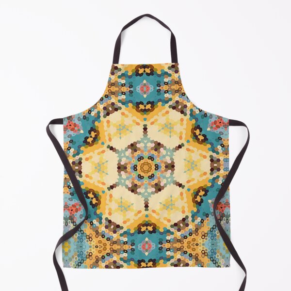 Item preview, Hex Mandala Yellow and Blue designed and sold by WormholeOrbital.