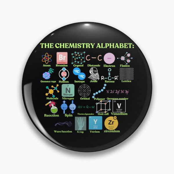 Item preview, The chemistry Alphabet, cool science and chemistry designed and sold by NoetherSym.