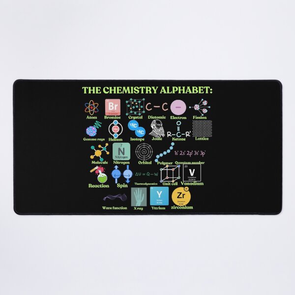 Item preview, The chemistry Alphabet, cool science and chemistry designed and sold by NoetherSym.