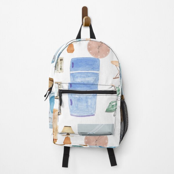 Item preview, Retro Home Appliances Pattern – Watercolor Furniture & Electronics designed and sold by hayashimei.