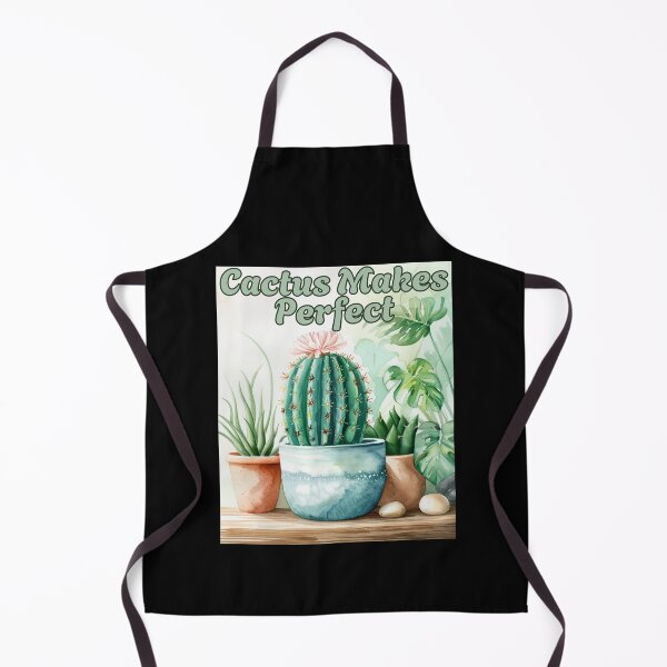 Item preview, Cactus Makes Perfect – Succulent Pun Watercolor Illustration designed and sold by Ela-graphicwiz.