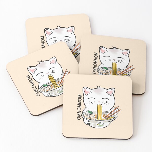 Item preview, Omnomnomnom and ramen soup go to kittens belly designed and sold by Rain Ant.