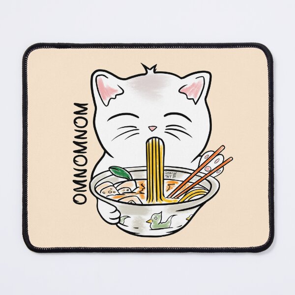 Item preview, Omnomnomnom and ramen soup go to kittens belly designed and sold by Rain Ant.