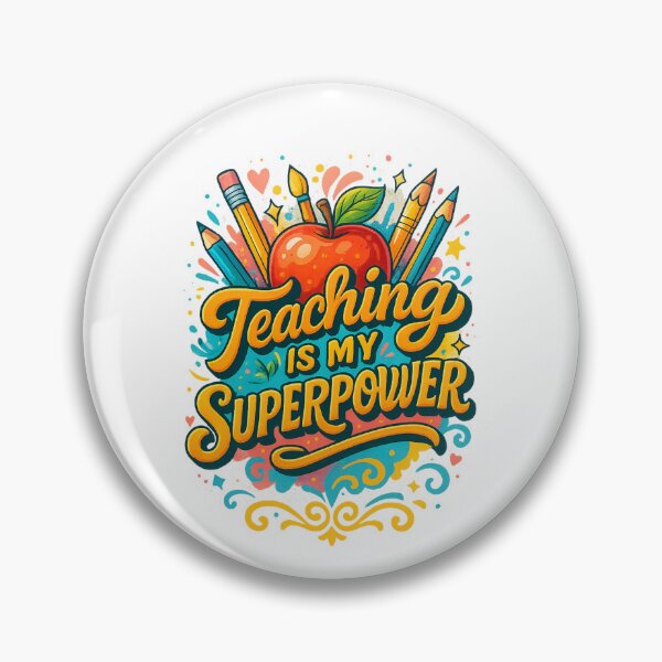 Item preview, Teaching is My Superpower |  Graphic Teacher Crewneck designed and sold by skkyfaithArtz.