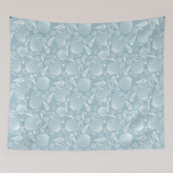 Item preview, Blue Shell Pattern designed and sold by katherineblower.