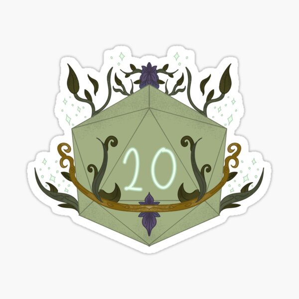Item preview, Botanical D20 - Green designed and sold by ArtsyVixen.
