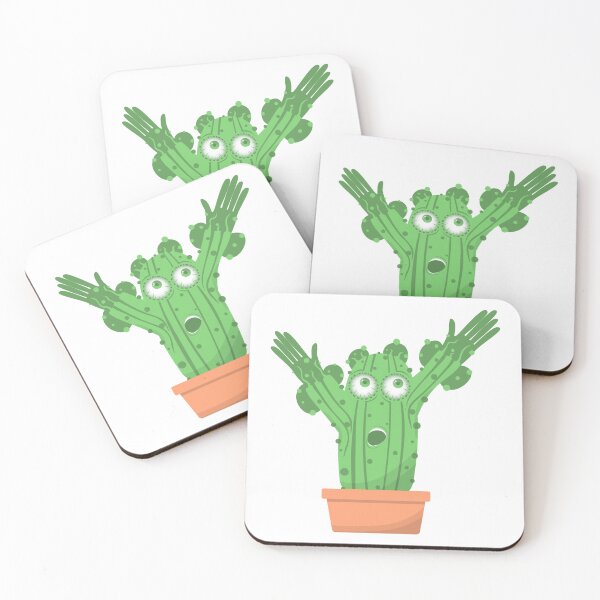 Item preview, Shocked Cactus Character with Arms Up designed and sold by rymarenko.