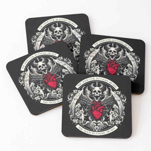Item preview, Gothic Heart Skull Wings Symbolism Duality designed and sold by Voodoo Store Paranormal Collections.