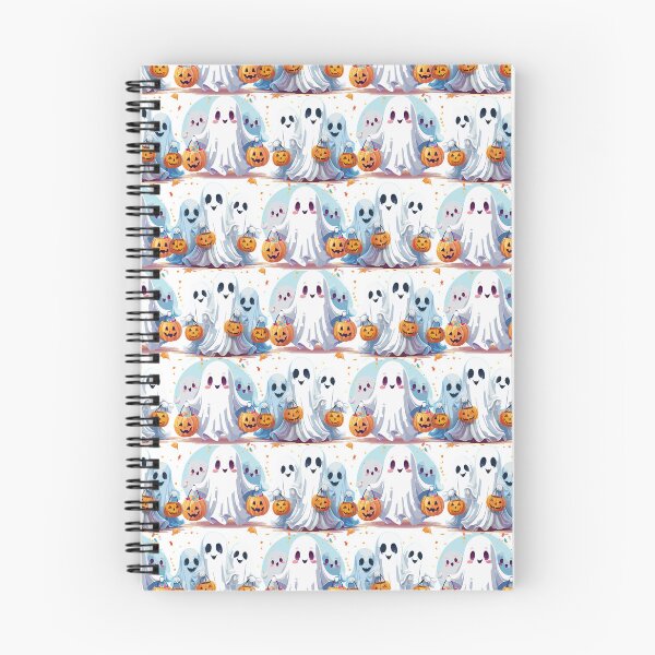Item preview, Cute Ghosts and Pumpkins Halloween Seamless Pattern â€ Pastel Kawaii Halloween Digital Paper.  designed and sold by CreativebyTKK.