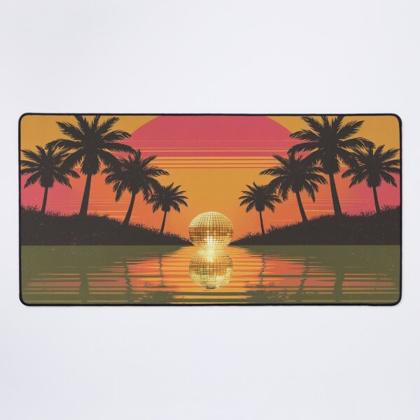 Item preview, Lifestyle Hub: 70s Retro Sunset - Palm Trees & Disco Vibes designed and sold by M&M Lifestyle Hub.