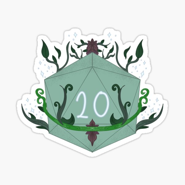 Item preview, Botanical D20 - Blue designed and sold by ArtsyVixen.