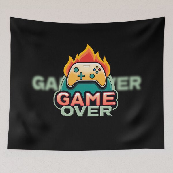 Item preview, Flaming Controller Art designed and sold by NickTaroDesign.