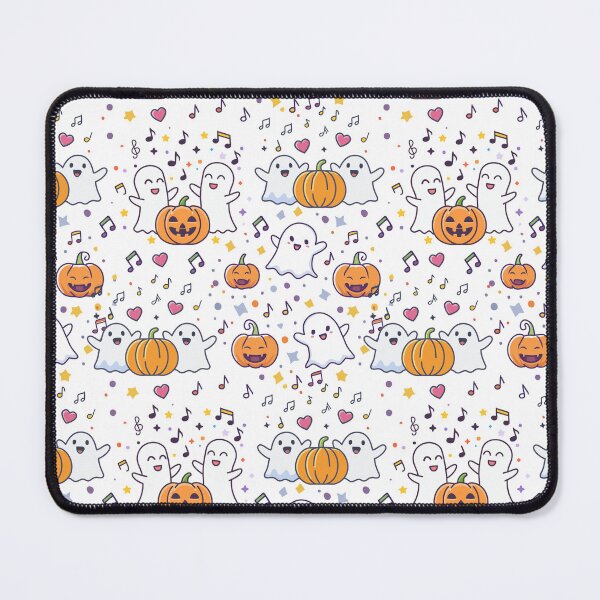Item preview, Dancing Ghosts and Pumpkins Fun Halloween Seamless Pattern for Cards. Seamless pattern featuring cartoon ghosts and jack-o -lantern pumpkins. designed and sold by CreativebyTKK.