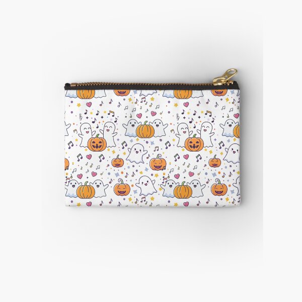 Item preview, Dancing Ghosts and Pumpkins Fun Halloween Seamless Pattern for Cards. Seamless pattern featuring cartoon ghosts and jack-o -lantern pumpkins. designed and sold by CreativebyTKK.