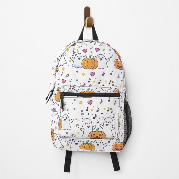 Item preview, Dancing Ghosts and Pumpkins Fun Halloween Seamless Pattern for Cards. Seamless pattern featuring cartoon ghosts and jack-o -lantern pumpkins. designed and sold by CreativebyTKK.