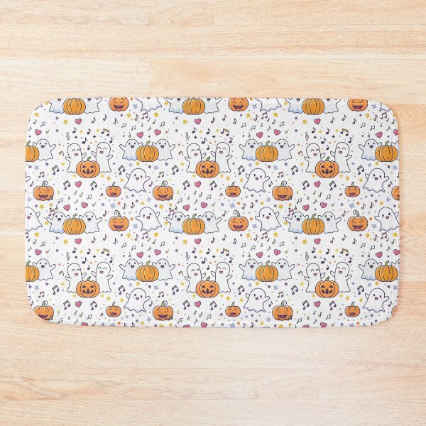 Item preview, Dancing Ghosts and Pumpkins Fun Halloween Seamless Pattern for Cards. Seamless pattern featuring cartoon ghosts and jack-o -lantern pumpkins. designed and sold by CreativebyTKK.