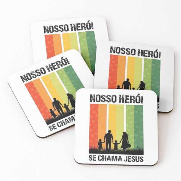 Item preview, Our Hero is Jesus (Portuguese) | Retro Family Art designed and sold by jesustesegue.