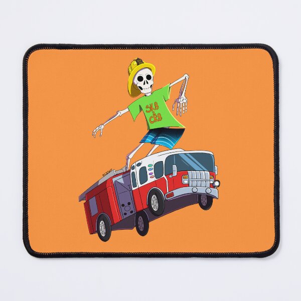 Item preview, Firefighting Skateboarding Skeleton designed and sold by Made With Chirps.