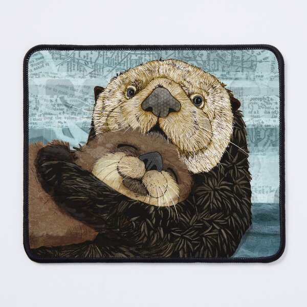 Item preview, Sea Otter Mother and Baby designed and sold by katherineblower.