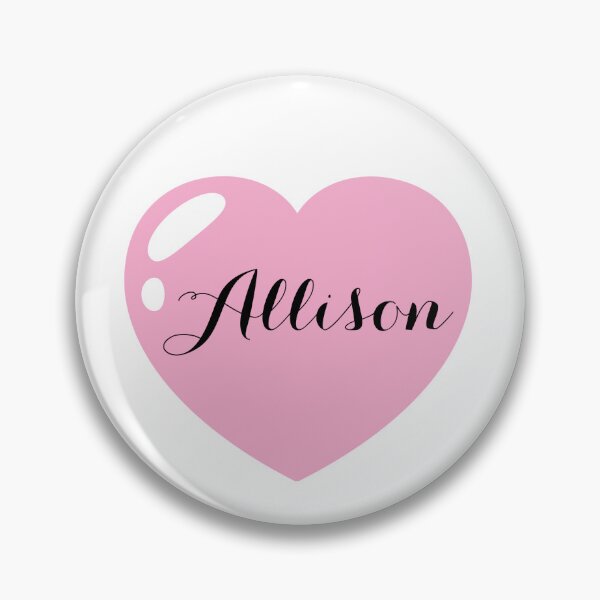 Item preview, Allison Name with pink Heart  designed and sold by Artbymonika.
