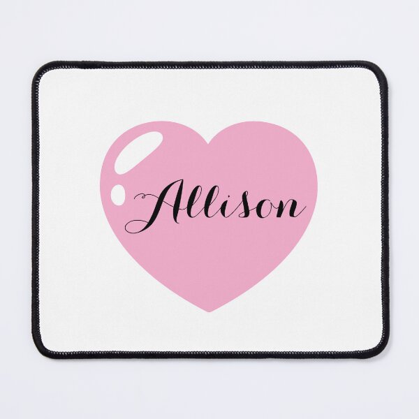 Item preview, Allison Name with pink Heart  designed and sold by Monika Howarth.