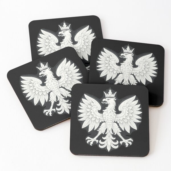 Item preview, Poland Polska eagle white flag glitter bright gift designed and sold by Pineapple-Tree.