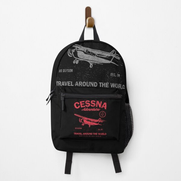 Item preview, Cessna Adventure Vintage Plane Travel Poster – Retro Aircraft Flying Club Design designed and sold by StickerAndLove.
