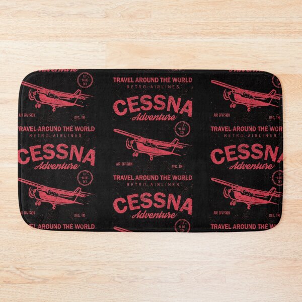 Item preview, Cessna Adventure Vintage Plane Travel Poster – Retro Aircraft Flying Club Design designed and sold by StickerAndLove.