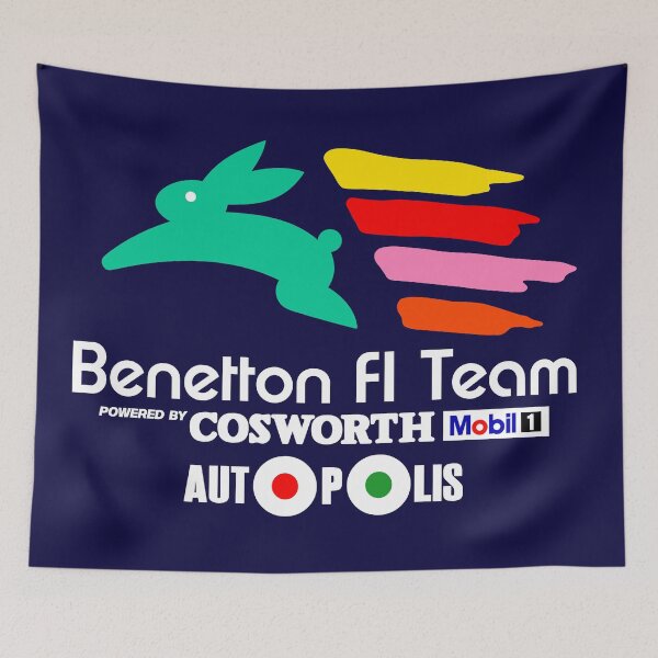 Item preview, Benetton F1 Team Shield Season 80's Retro Art designed and sold by San Studios Co..